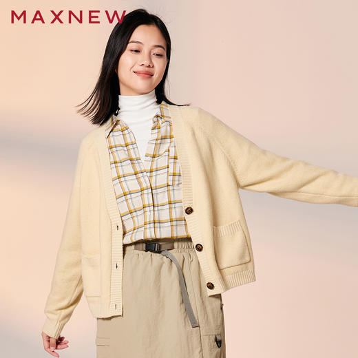 【毛衫】宽松V型开襟毛衫1N4222505 商品图3