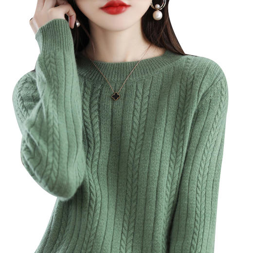 佰威斯利打新年春节红底衫女秋冬新款内搭加厚针织上衣9色可选洋气宽松显瘦短款大码毛衣90-240斤 商品图5