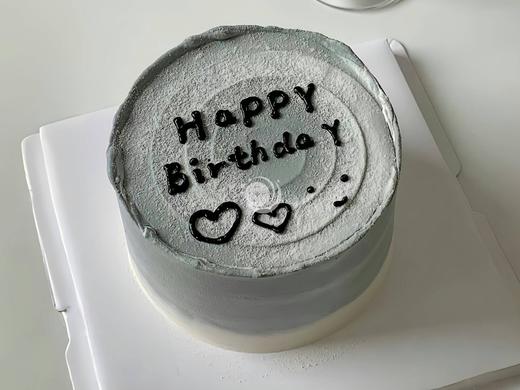 『黑色浪漫』简约生日蛋糕 商品图0