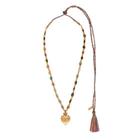 北京仓｜Leticia Ponti-Heart-爱心苹果 碧玺 项链［法国设计师］