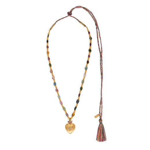 北京仓｜Leticia Ponti-Heart-爱心苹果 碧玺 项链［法国设计师］ 商品图0