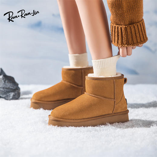 ranranjia牛皮雪地靴系列 防滑/保暖舒适 休闲百搭 多款可选 商品图6