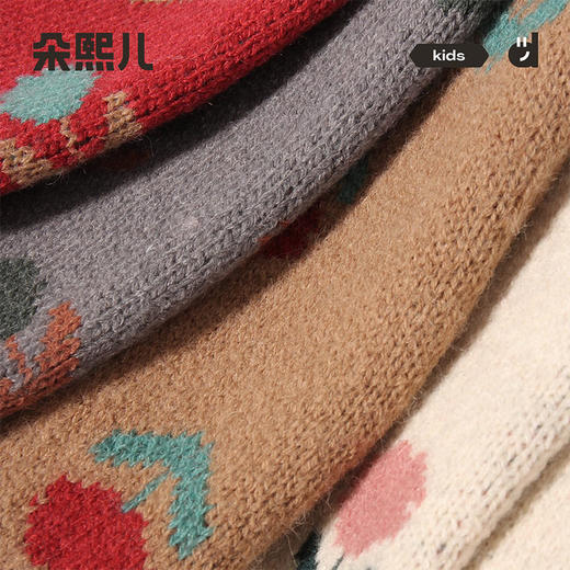 朵熙儿冬季儿童围巾男女童秋冬保暖加厚针织围脖宝宝冬季防风护颈巾 商品图4