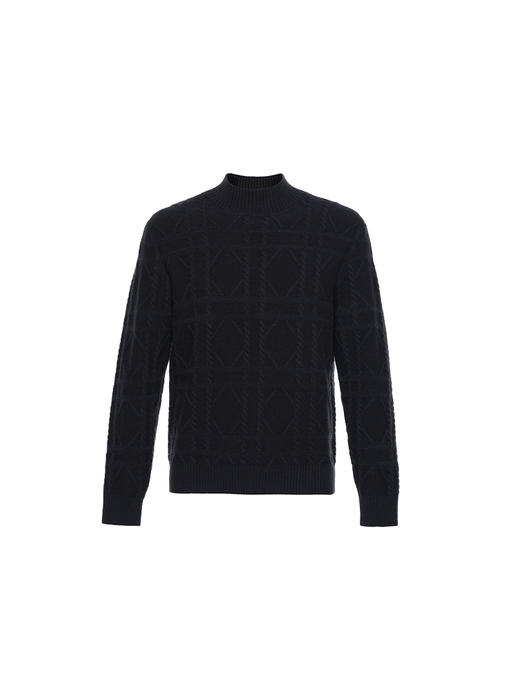 callisto高智系列深灰绵羊毛半高领毛衣 商品图0