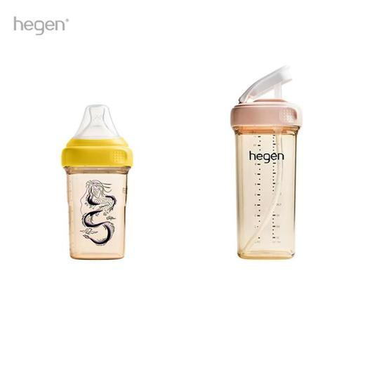 【一般贸易】【刮码】hegen海格恩龙瓶奶瓶240ml+萌芽吸管杯330ml 商品图0
