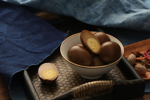 生态鸡汁卤蛋，12枚/盒，散养的艾叶鸡蛋生态&有机辅料，制作工艺别具一格的本真美味 商品图3