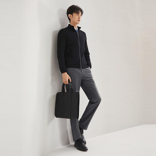 【抗静电】柒牌可机洗毛衣男士2024秋冬季新款易打理开衫保暖外套127Y70200 商品图3