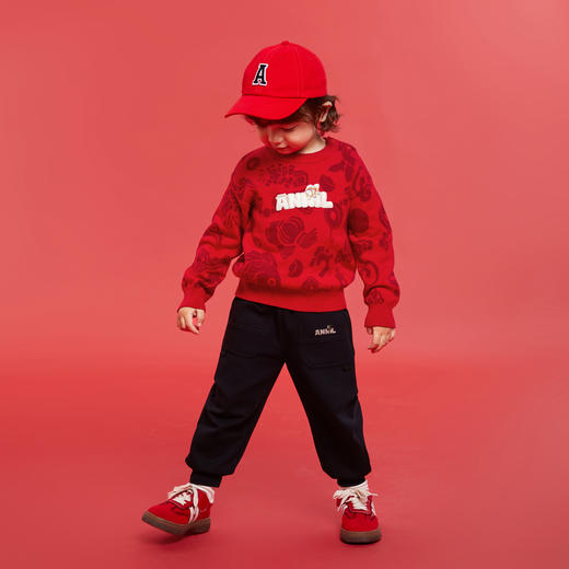 男童圆领针织毛衫春季新款安奈儿童装实体店同款XB514503 商品图4