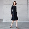 IWY/秋季新款格雷系修身通勤西装连衣裙a字裙女御姐范职业裙子Q1227 商品缩略图1