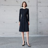 IWY/秋季新款格雷系修身通勤西装连衣裙a字裙女御姐范职业裙子Q1227 商品缩略图0