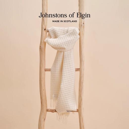 Johnstons of Elgin华夫格纯羊绒围巾 商品图4