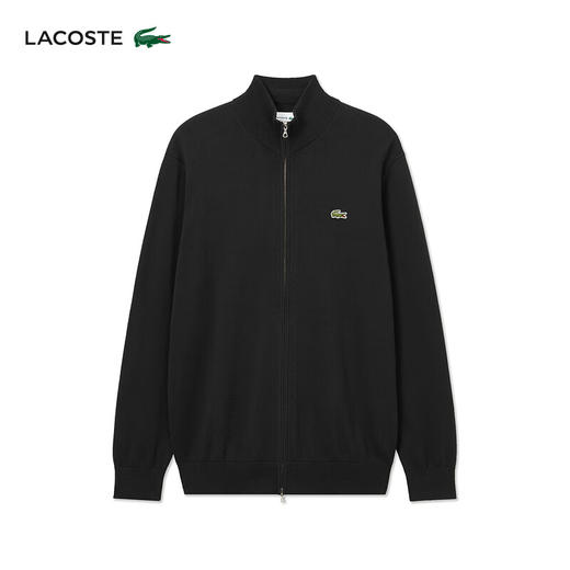 Lacoste法国鳄鱼男装新款百搭纯色立领拉链针织开衫外套AH1957-98 商品图1