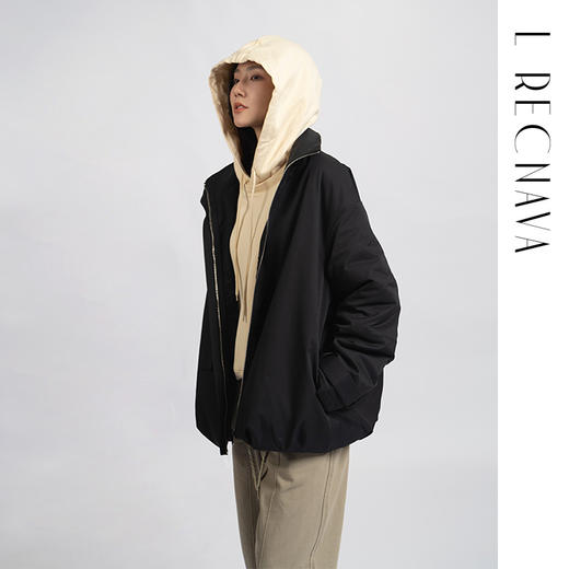 【超超超厚棉外套】拉链立领夹棉宽松外套 帅气夹克 男女同款 商品图8