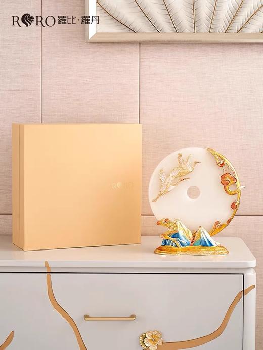 【样品清仓3折，仅一个，无货退款】罗比罗丹珐琅彩工艺平安扣摆件创意玄关家居饰品乔迁礼物罗比罗丹平安如意A摆件 商品图0