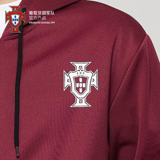 【官方正版】葡萄牙国家队 | 简约运动外套足球迷拉链连帽衫 商品图2