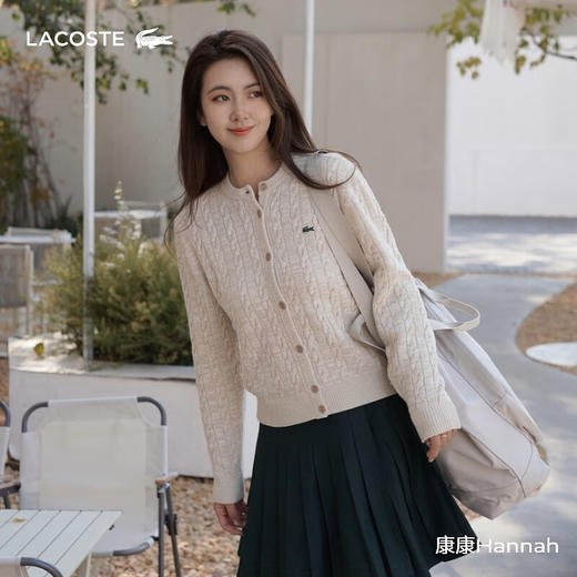 Lacoste法国鳄鱼女装新款时尚百搭百褶裙半身裙短裙JF4170-10 商品图0