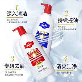 酮康采乐  去屑洗发露组合【丝质顺滑+清爽洁净】750ml*2   CL17