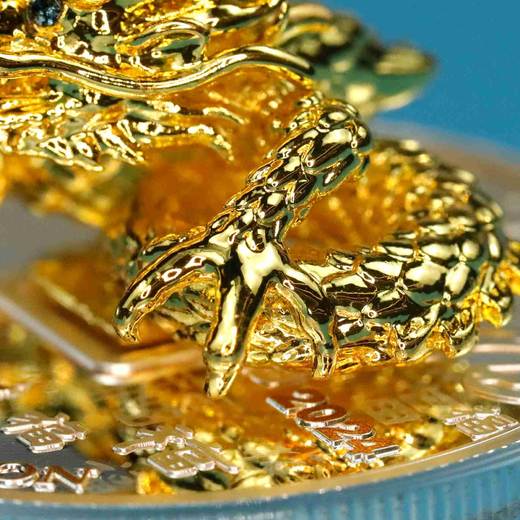 2024年喀麦隆祥龙降幅彩色纪念币！3D立体！ 商品图4