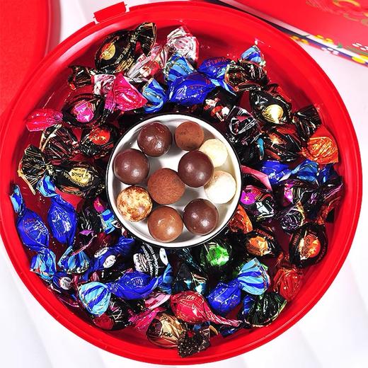 俄罗斯进口KDV花生牛奶巧克力糖精选铁盒装什锦口味夹心糖380g/盒【中欧班列精选】WWJ 商品图4