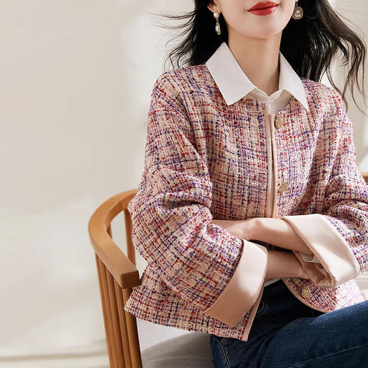 裁缝学苑AS381重工高级感翻边袖小香风外套纸样女装新款短上衣版型图纸 商品图1