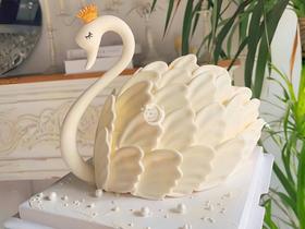 『纯白之恋』唯美天鹅蛋糕