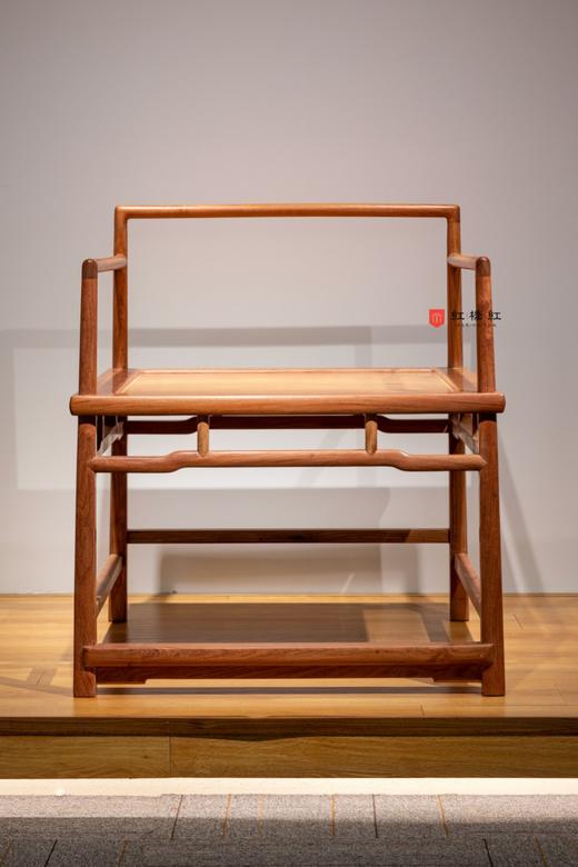 红桥红  家具严选  缅甸花梨（大果紫檀）【板面 霍艾选中选 大禅椅】 商品图0