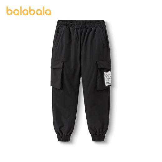巴拉巴拉童装儿童裤子男童女童长裤冬季新款中大童羽绒裤宽松 商品图0
