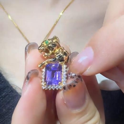 玉美人菲菲/S925水晶吊坠约3克拉 商品图0