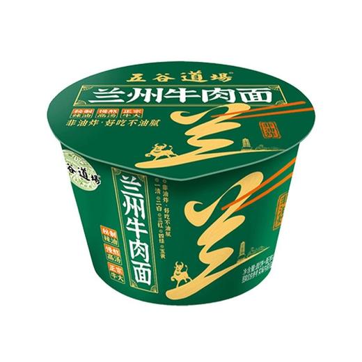 五谷道场 绿系列兰州牛肉面 115g/桶 商品图0