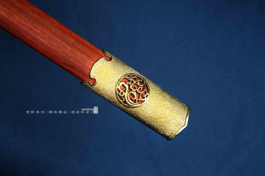 三希堂  绝影系列  霜金冰裂唐刀  未开刃 商品图5