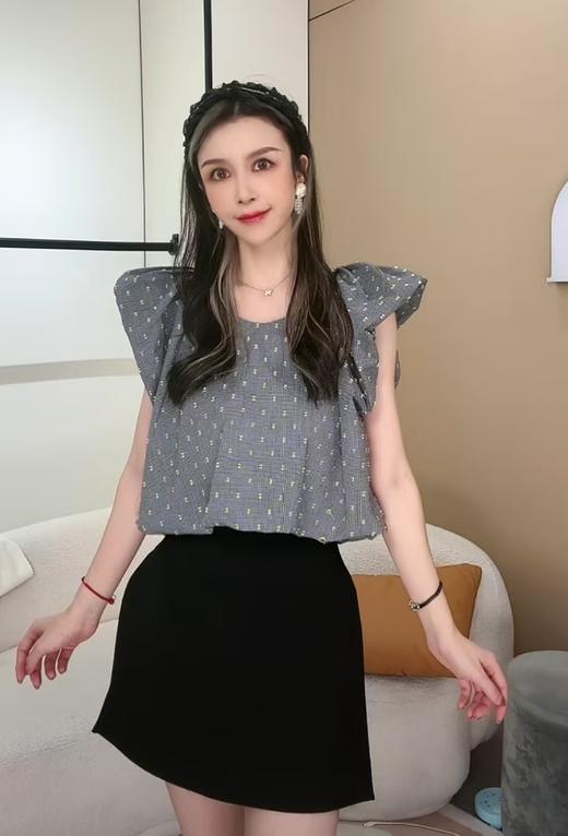 清仓捡漏  LC240509 色织波点上衣 商品图1