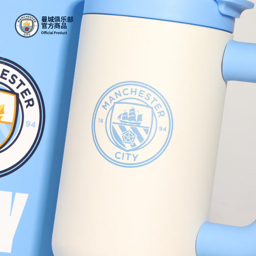 【官方正版】曼城俱乐部 | 大容量吸管杯运动便携足球迷水杯 商品图2