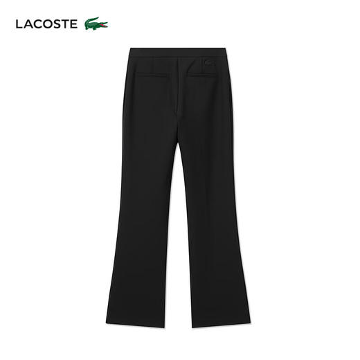 Lacoste法国鳄鱼女装新款时尚百搭气质纯色喇叭裤长裤HF2361-10 商品图1