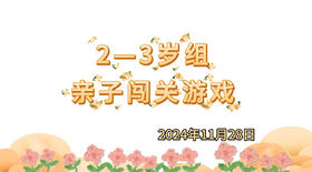 2024.11.28 2-3岁组亲子闯关游戏
