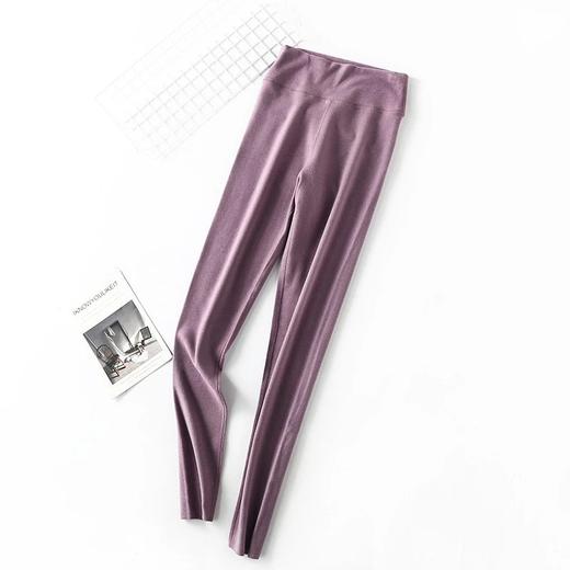 真德绒√ 5A抑菌 A类面料!打底裤，360g重磅新款双面德绒竖条高腰裤 无痕弹力修身随心裁打底裤，卡码可拍大，更舒服! 商品图4