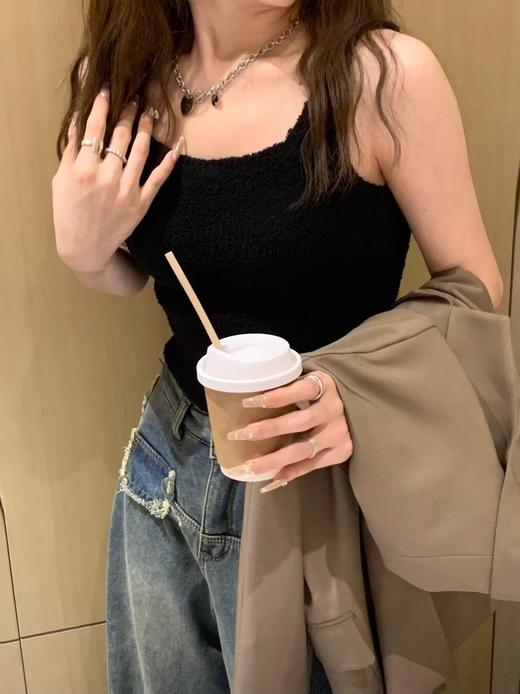 <曾小咸推荐> 仿羊羔绒自带胸垫背心 日常99/件 活动价49.99/件！【预售款，预计3-15天发货】 商品图2