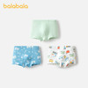 巴拉巴拉宝宝内裤棉a类儿童平角短裤男小童宝宝亲肤四角裤三条装 商品缩略图0