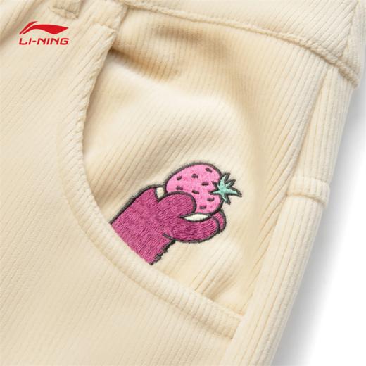 【S/M/L断码】李宁｜皮克斯草莓熊联名系列女子直筒针织休闲裤AKXU180【库存有限，如无货将做退款，介意慎拍】 商品图4