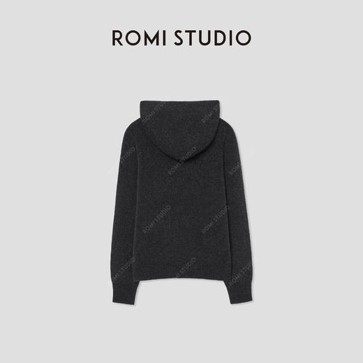 ROMI STUDIO“温暖如初”羊绒羊毛混纺连帽套头针织毛衫RW24WST1265 商品图4