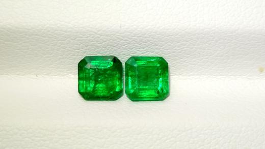 1.74ct刻面祖母绿裸石一对 商品图3