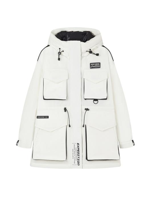TeenieWeenie小熊字母连帽羽绒服女冬季羽绒服TTJD24OT10Z 商品图7