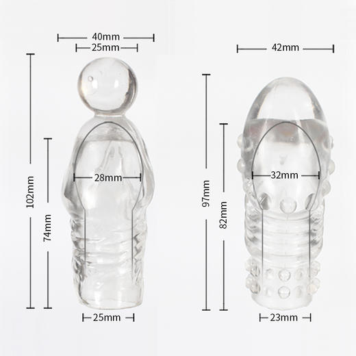 取悦 金刚龟头套男用环 狼牙套sm加长加粗男性持久锁精套环成人情趣性用品 商品图3