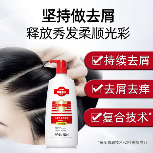 酮康采乐  去屑洗发露（丝质顺滑）750ml   CL04 商品图1