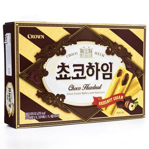 克丽安巧克力威化饼干142g크라운 쵸코하임 商品图0