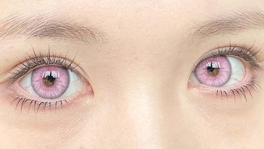 illusionDuck 半年抛美瞳 粉绒绒 直径14.5mm着色13.9mm 商品图1