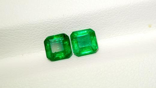 1.74ct刻面祖母绿裸石一对 商品图1