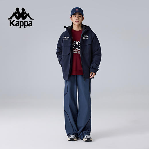 Kappa卡帕背靠背新款冬季运动棉服男款复古上衣保暖防风夹克外套K0F12MM40 商品图4