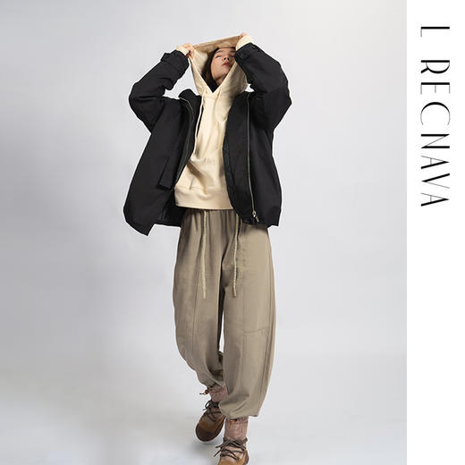 【超超超厚棉外套】拉链立领夹棉宽松外套 帅气夹克 男女同款 商品图4