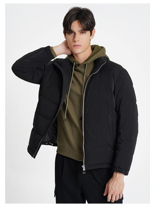 callisto黑色鹅绒羽绒服 商品图3