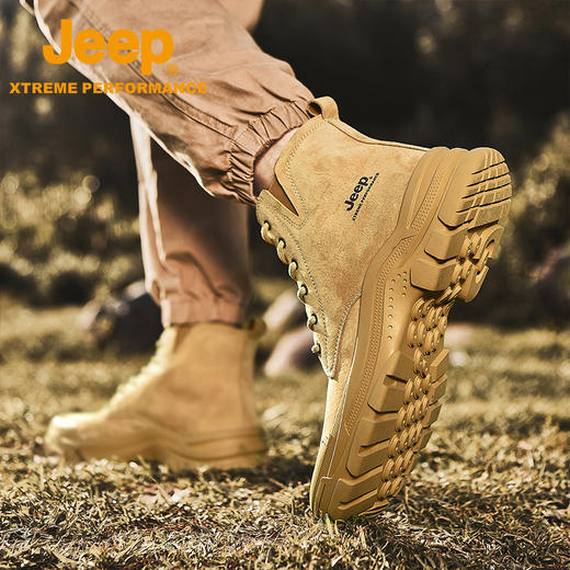 【轻户外徒步露营之选】JEEP户外登山鞋 软弹鞋垫 舒适缓震 商品图4